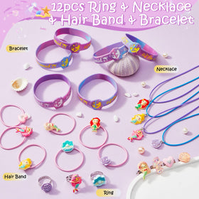 SNLN Mermaid necklaces add shimmering accents to party favors