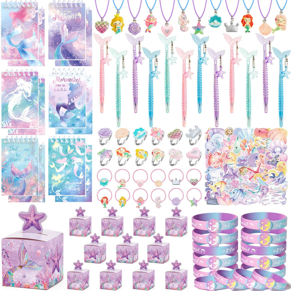 SNLN Mermaid starfish gift boxes for mermaid party favors