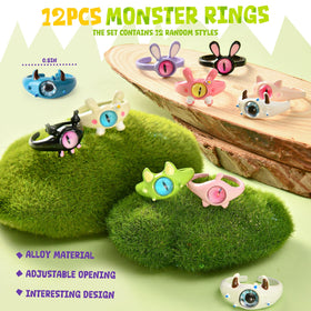 SNLN monster big eye rings offer comfy wear and quirky style
