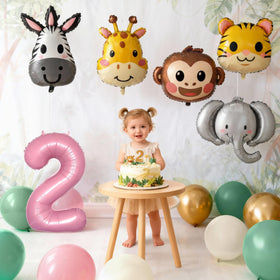 SNLN Number-2 foil balloon highlights the milestone for photos and cake.