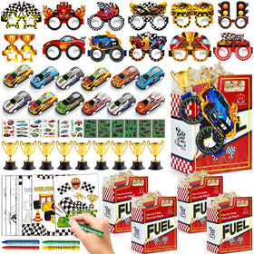 SNLN race car goodie boxes for party decor and kid-friendly fun