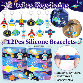 SNLN space silicone bracelets provide stylish, kid-friendly accessories.
