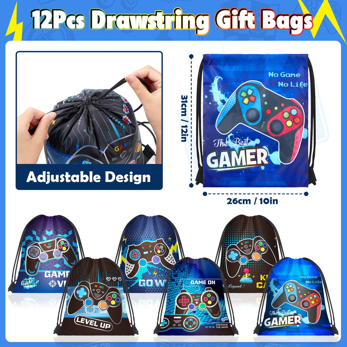 SNLN glow tattoo stickers with gamer designs for kids