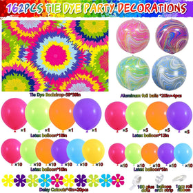 SNLN Tie Dye Foil Balloons add bold shine to celebrations and create focal centerpieces.