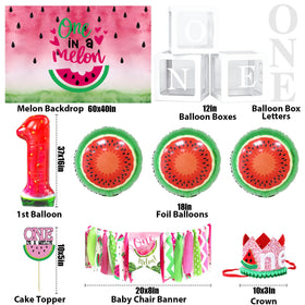 SNLN Watermelon backdrop adds bright, summery atmosphere for party photos.