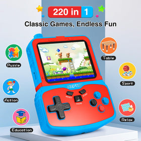 SNONBROS 220 built-in games provide offline entertainment for kids.