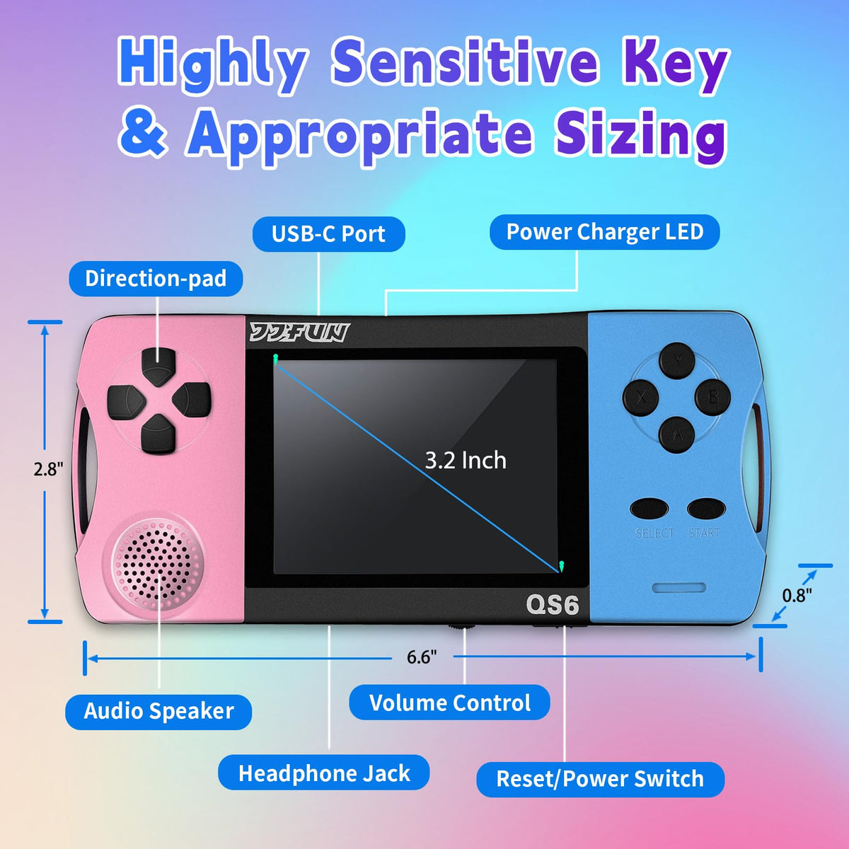 SNONBROS 3.5-inch screen delivers easy-on-the-eyes visuals.