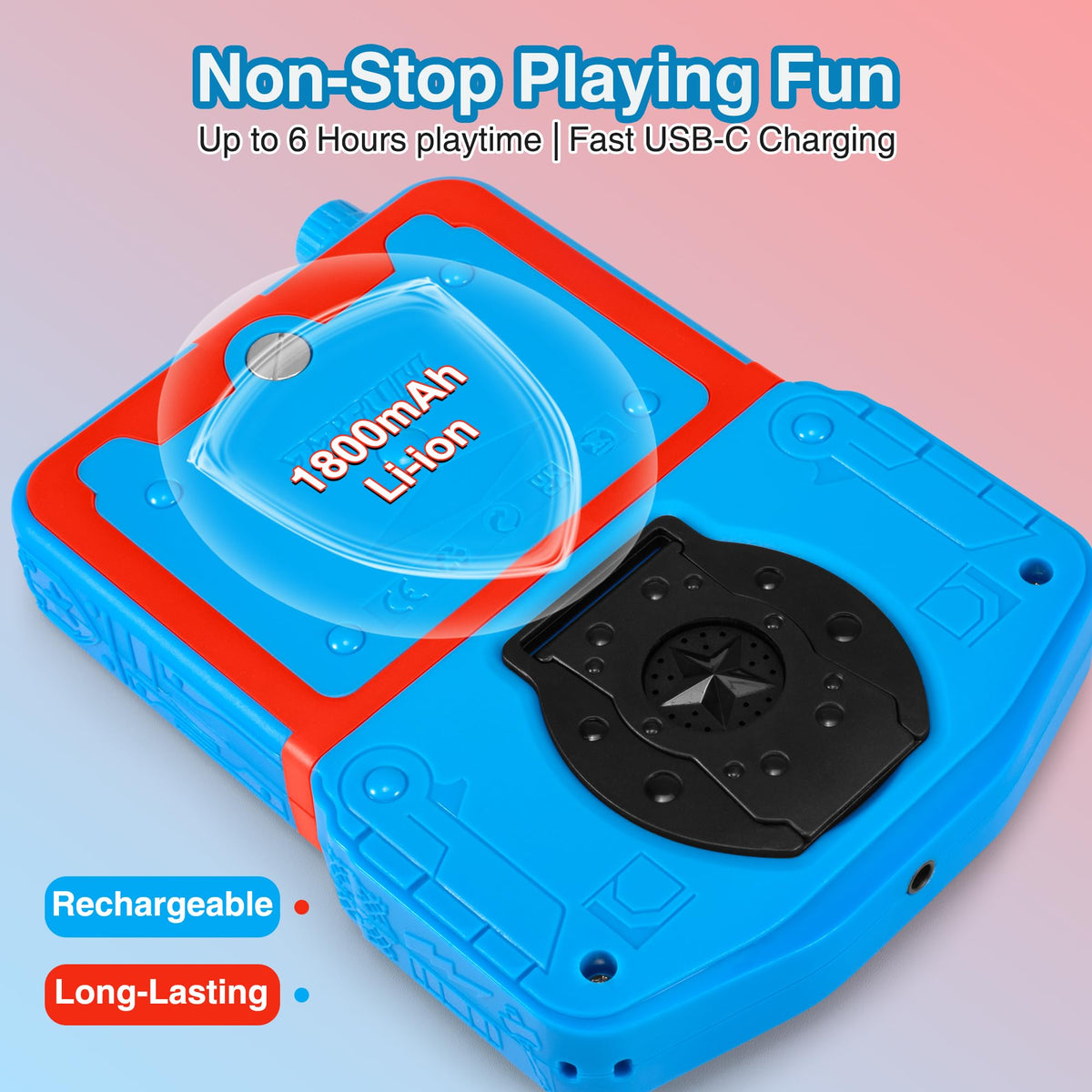 SNONBROS volume control and mute create quiet private gaming in public.
