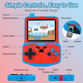 SNONBROS rechargeable battery delivers 6+ hours of play on a charge.
