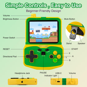 SNONBROS travel-friendly console fits backpacks and car trips.