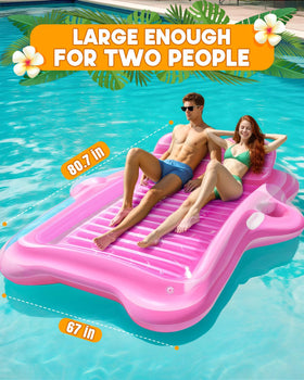 Snowalva premium UV-resistant PVC construction for durable pool lounging.