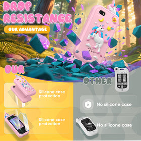 SnowCinda toy's durable silicone case protects against drops during play