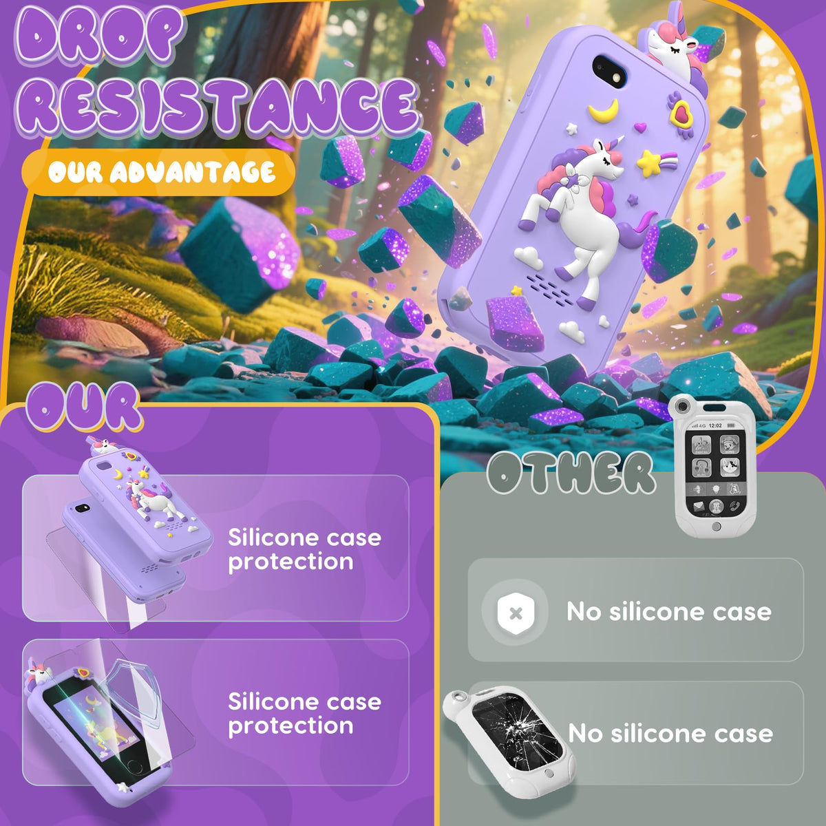 SnowCinda unicorn-dinosaur themed toy phone makes a delightful gift