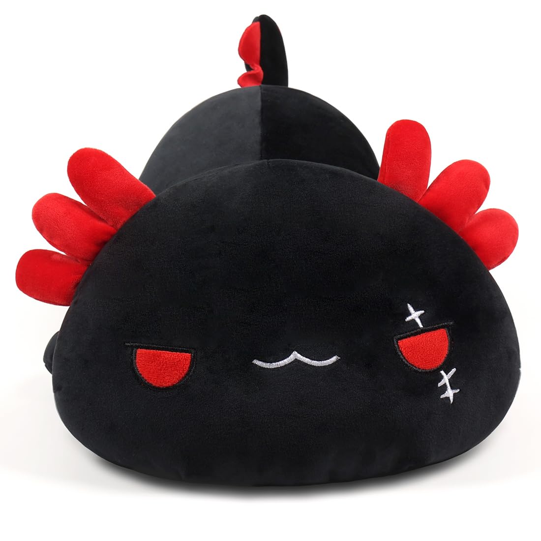 SNOWOLF Axolotl Plush Toy, 12 inches, compact for travel and play.