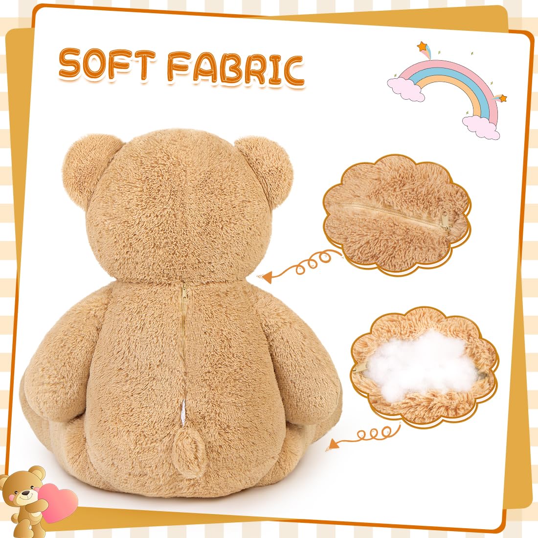 SNOWOLF cute fluffy design offers decorative charm and comforting presence.