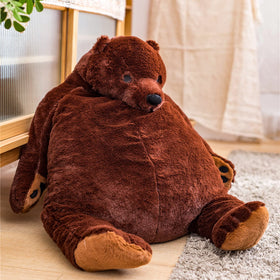 SNOWOLF Djungelskog bear front view, 60 cm, cozy cuddling and decor