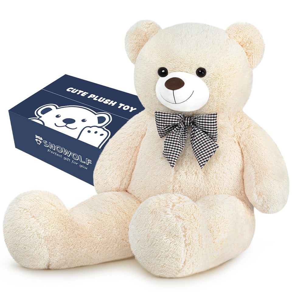 Snowolf giant 47-inch teddy bear in a Mother's Day gift presentation for a special moment.