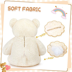 Snowolf soft plush fabric close-up highlighting eco-friendly materials.