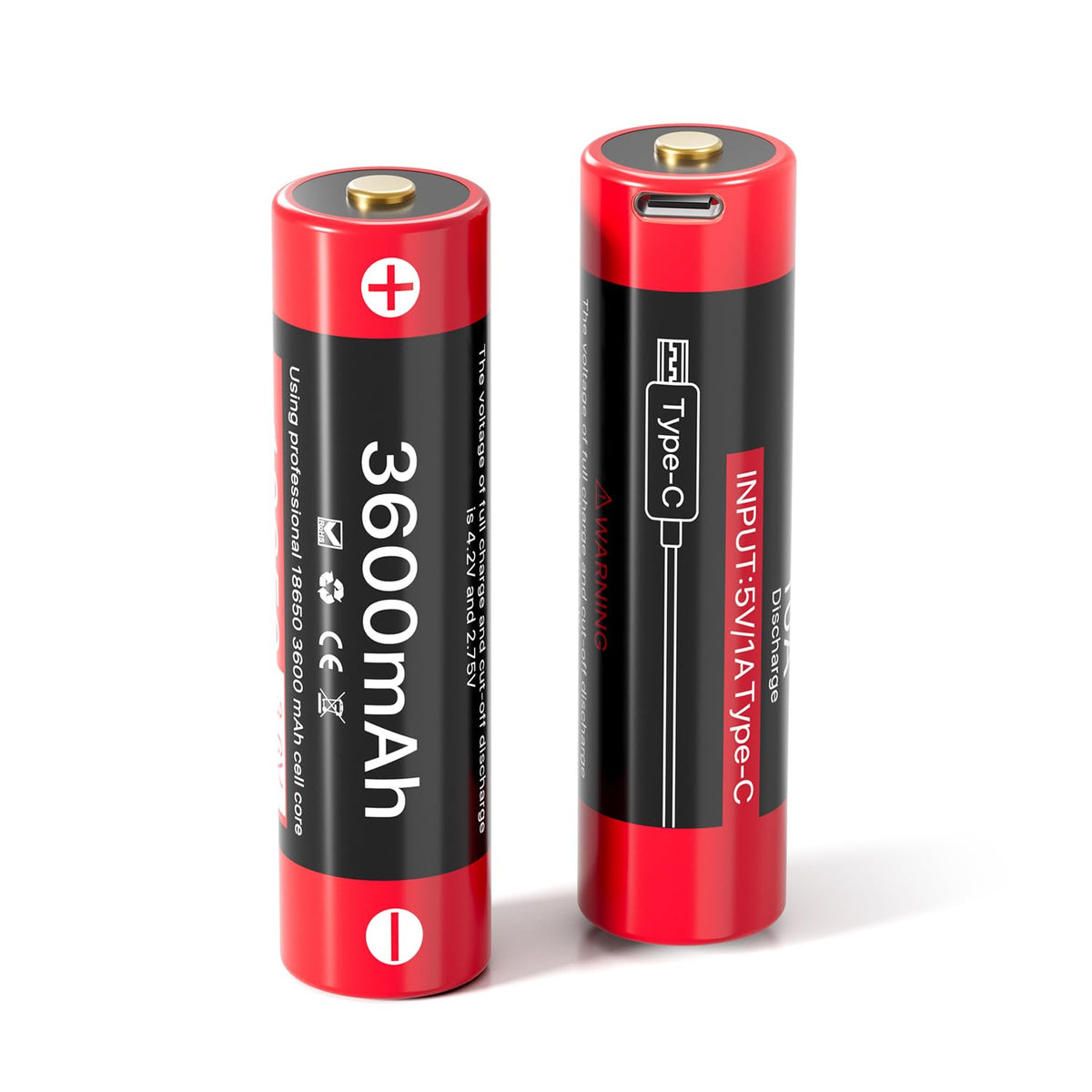 SNSYIY 3600mAh battery with protection board for safer flashlights.
