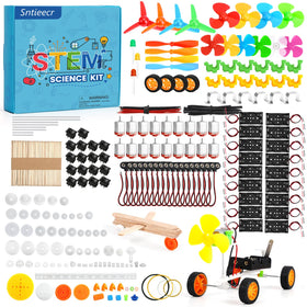 Sntieecr 276PCS DC Motor Kit top view for hands-on STEM learning