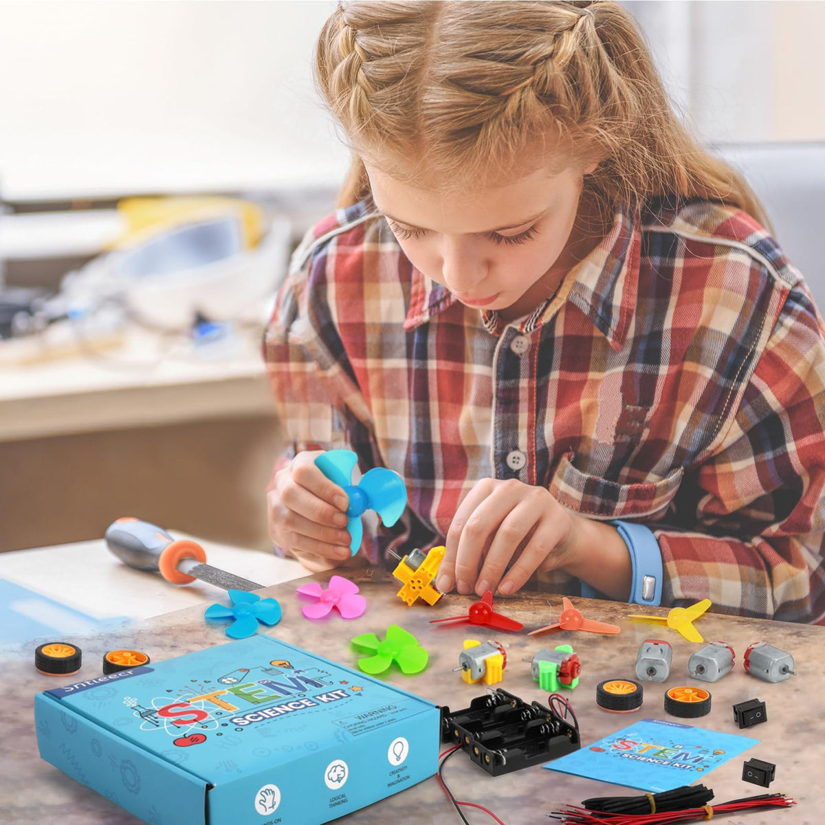 Sntieecr LED lights and switches for interactive circuits
