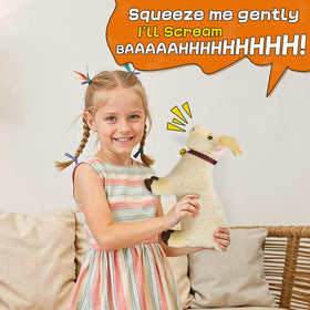 SnugBibble desktop-goat plush for desk decor and cozy vibes.