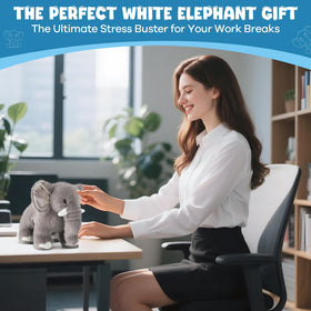 SnugBibble elephant plush offering comforting cuddles during bedtime and travel.