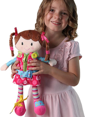 Snuggle Stuffs Sugar Snap stands about 15-inch tall for easy handling.