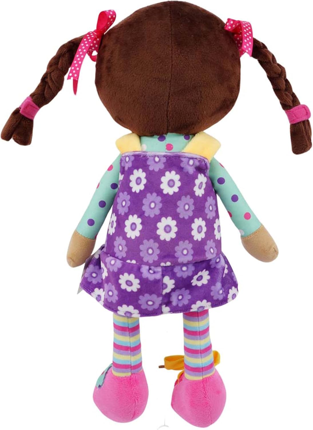 Snuggle Stuffs Sugar Snap's rainbow colors spark joyful dress-up play.