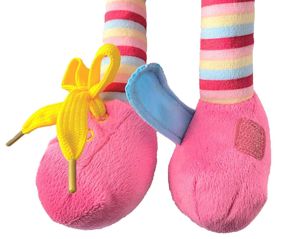 Snuggle Stuffs Sugar Snap plush supports independent dressing play.