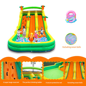 SnuggleBounce ground stakes secure the inflatable for safety