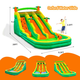 SnuggleBounce blower in action powering quick inflation