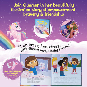 SNUGSHINE cozy bedtime routine scene combines plush, book, and projector.