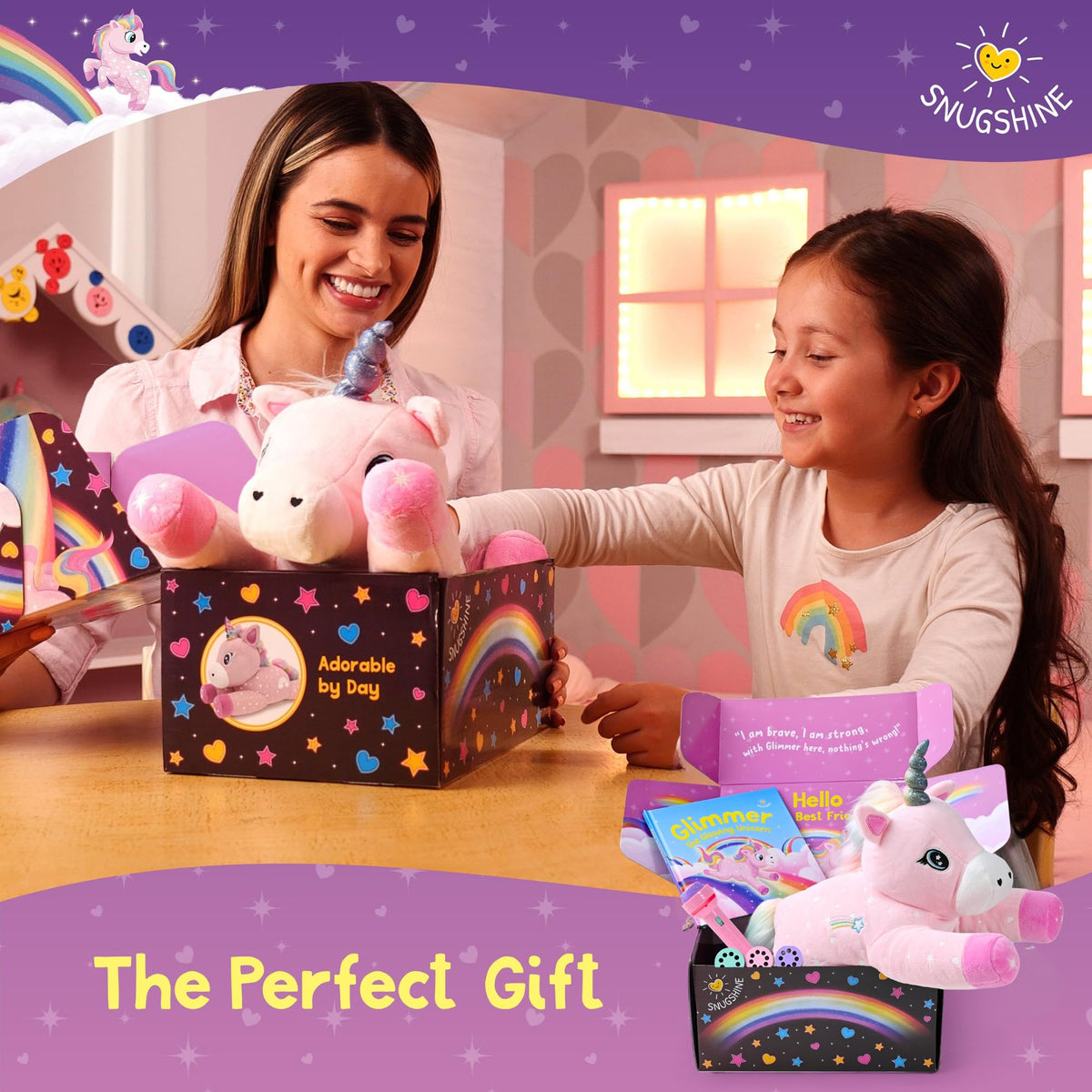 SNUGSHINE gift box presentation makes unboxing a magical moment.