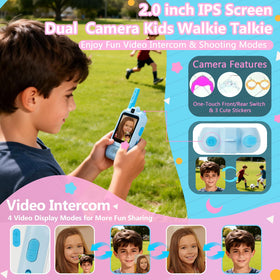 SNUGTOY walkie talkies with rear camera for immersive outdoor storytelling