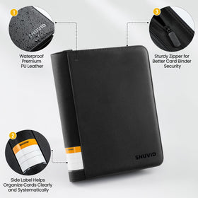 Snuvid 26-page design holds up to 468 standard-size cards neatly