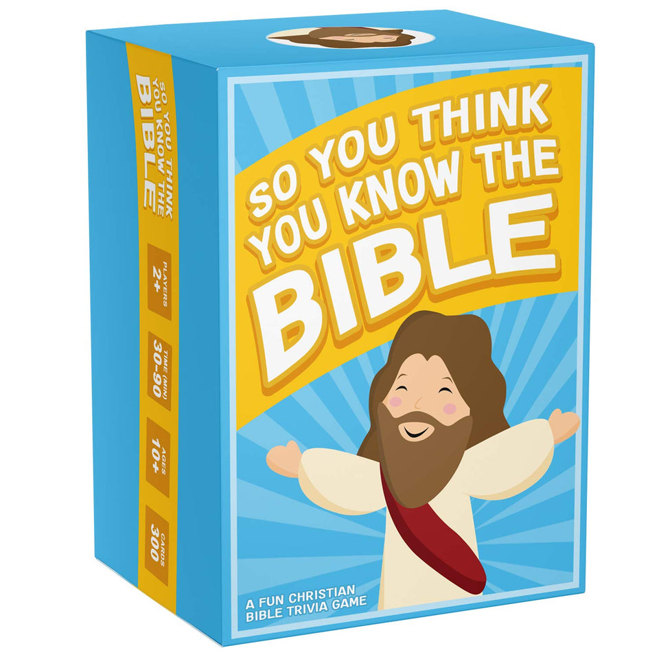 SO YOU THINK YOU KNOW THE BIBLE card deck for engaging family trivia