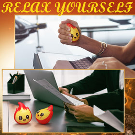 Soaoo fire stress balls durable PU material designed for repeated squeezing