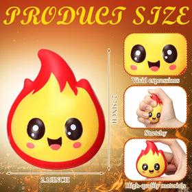 Soaoo fire stress balls orange red color boosts festive mood and focus