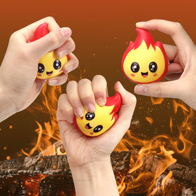 Soaoo fire stress balls palm-size 5.5 cm fits comfortably in hand