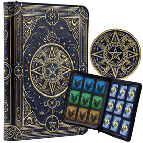 Soar Forge Star Mage binder with blue jewel cover for MTG storage and protection.