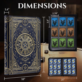 Soar Forge Star Mage binder premium zipper keeps cards secure during transport.