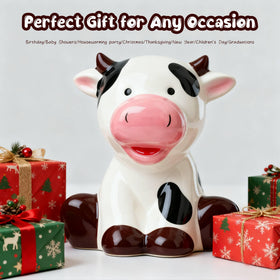 Sobeit dairy cow piggy bank comes gift-ready packaging