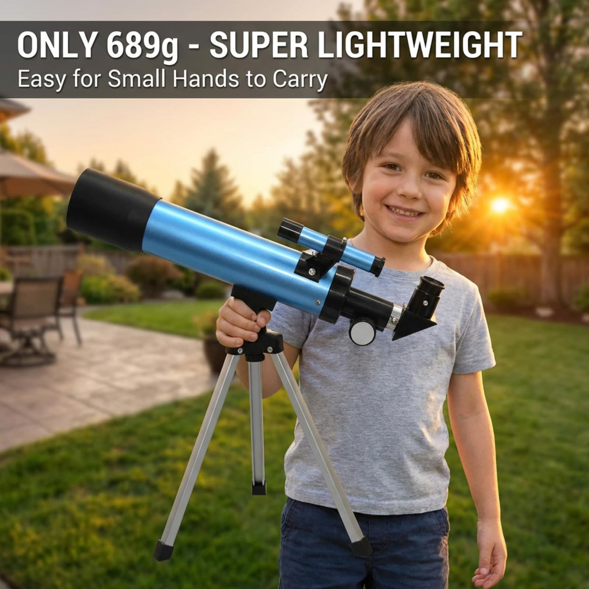 Sobrzy backyard setup for easy, quick star-gazing sessions.
