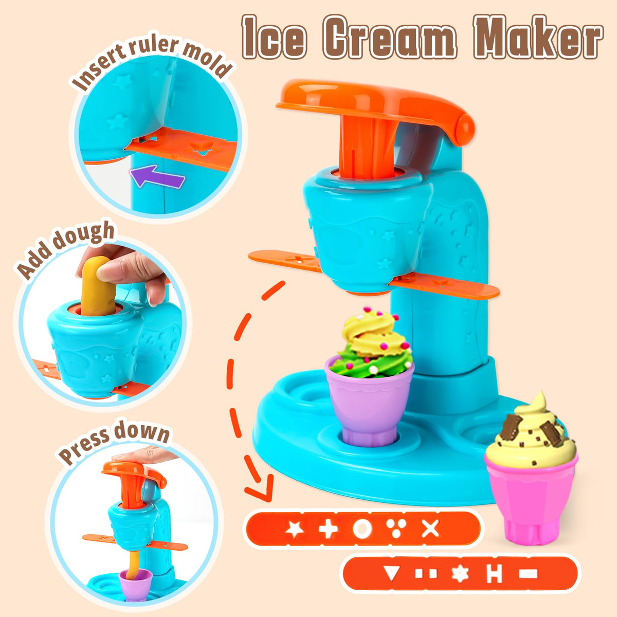 SOCBTNSO colored dough packets showcase vibrant hues for color recognition play.