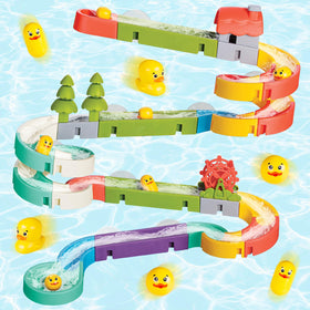 SOCBTNSO Duck Slide Wall Track assembly for engaging bath time play.