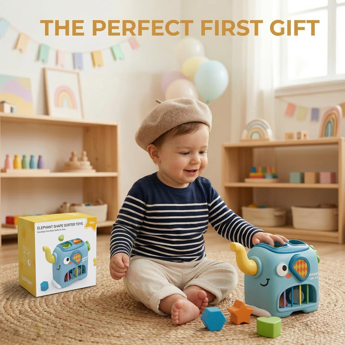Ideal early education gift for 18 months and up.