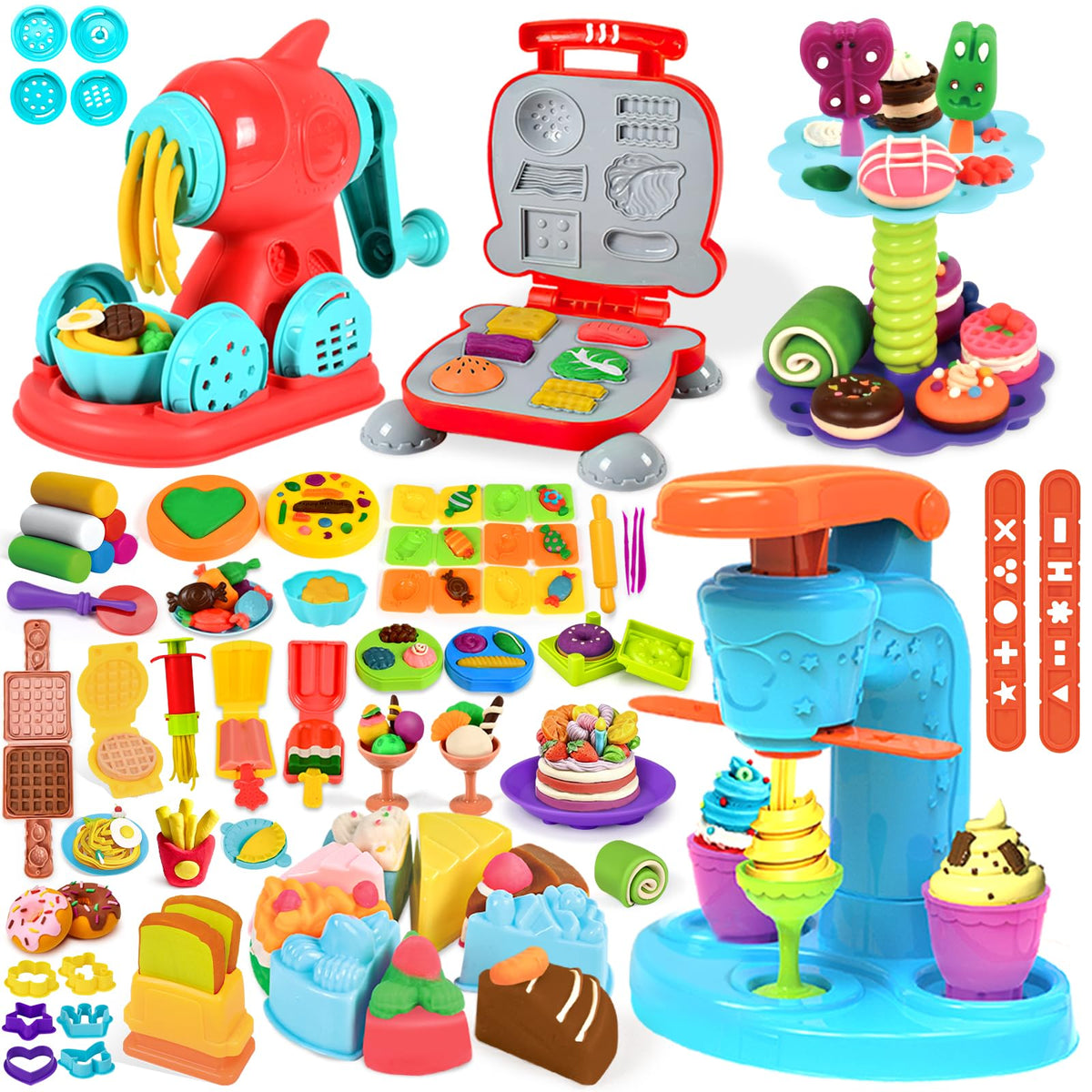 SOCBTNSO ice cream set tools for imaginative pretend play and tasty pretend treats.