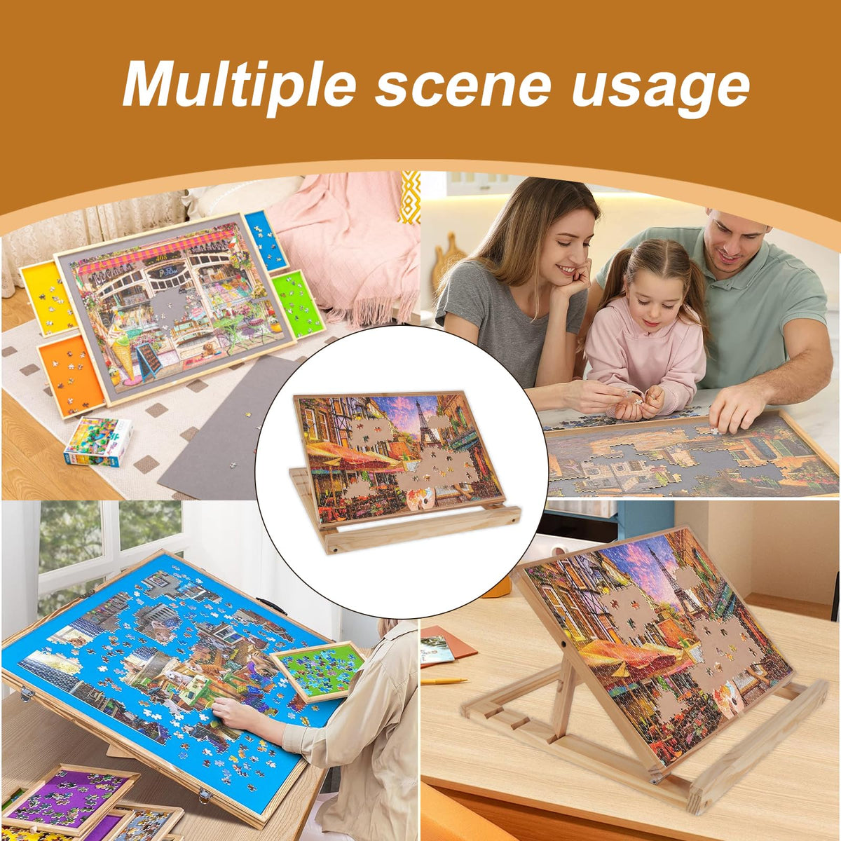 Compatible with most 1000-2000-piece puzzles for flexible use.