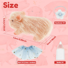 SOEWWEKLAX pig doll nursing bottle accessory for imaginative play.